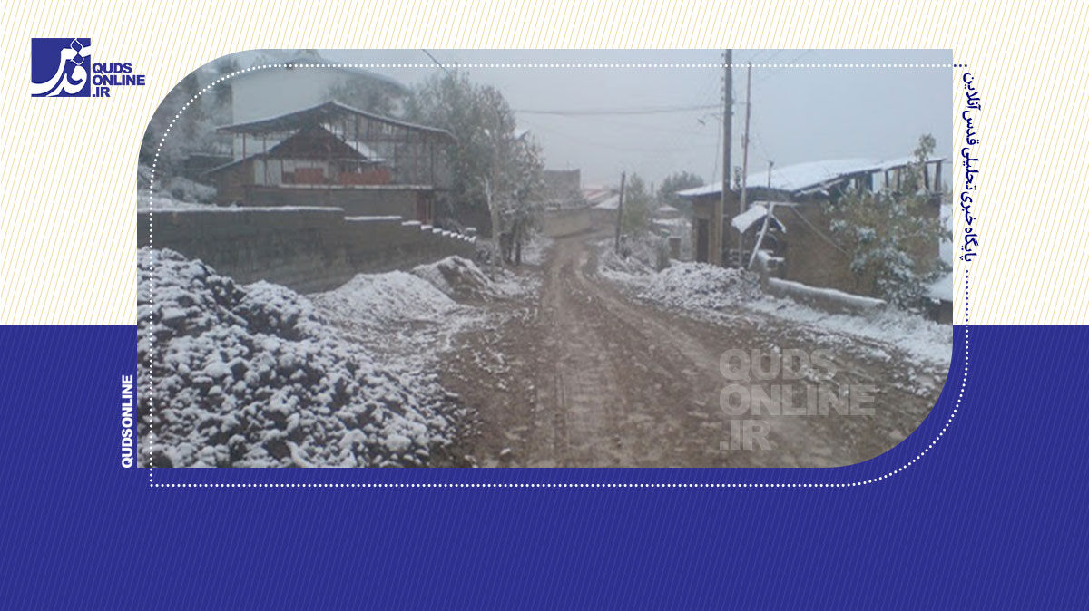 برف پاییزی در سلماس