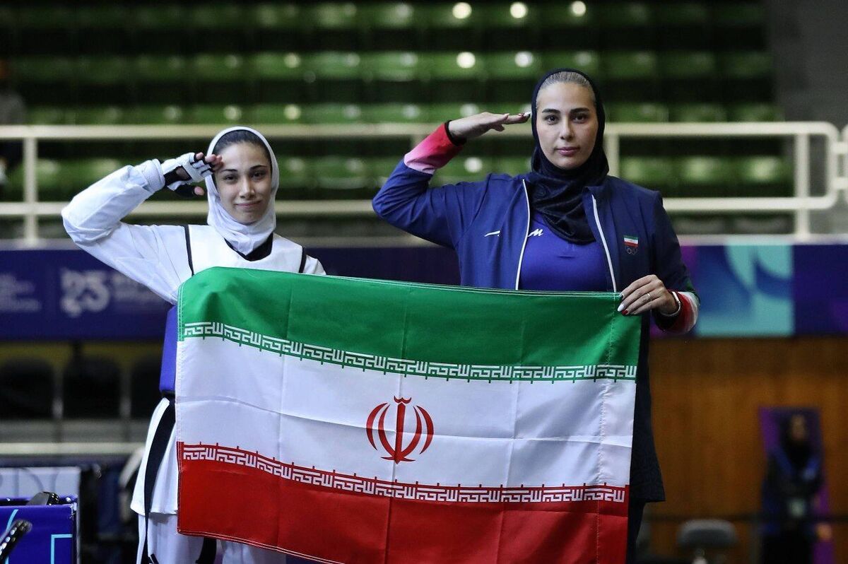 طلای بانوی تکواندوکار ایران در ریاض