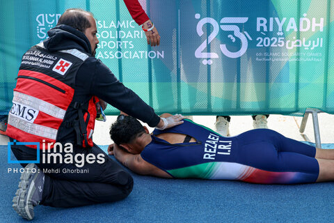 ناراحتی دوندگان ایرانی پس از عدم کسب نتیجه در مسابقات دو بازی‌های کشورهای اسلامی