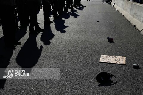 درگیری معترضان آمریکایی با پلیس مهاجرت شیکاگو