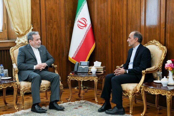 دیدار سرکنسول جدید ایران در بمبئی با وزیر امور خارجه