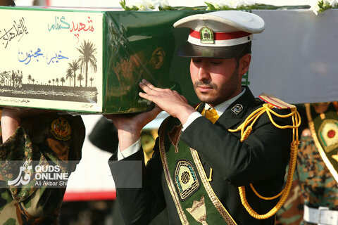 گزارش تصویری | مراسم استقبال از پیکر مطهر 13 شهید گمنام - فرودگاه شهید هاشمی‌نژاد مشهد