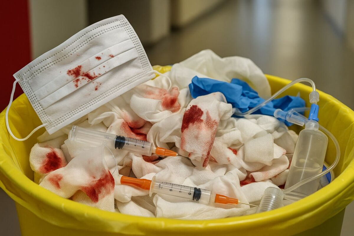 خطر در کیسه‌های زرد