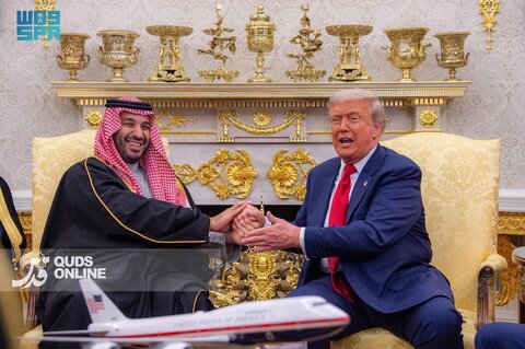 مراسم استقبال از محمد بن سلمان در کاخ سفید