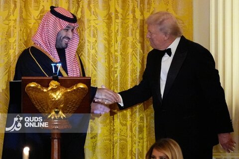 مراسم استقبال از محمد بن سلمان در کاخ سفید