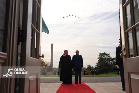 مراسم استقبال از محمد بن سلمان در کاخ سفید