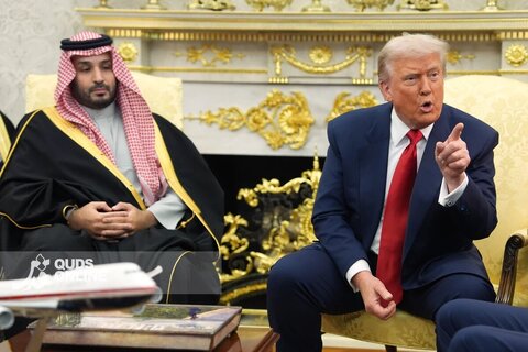 مراسم استقبال از محمد بن سلمان در کاخ سفید