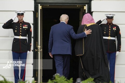 مراسم استقبال از محمد بن سلمان در کاخ سفید