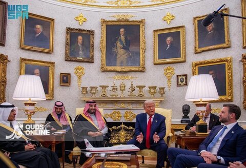 مراسم استقبال از محمد بن سلمان در کاخ سفید