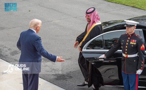 مراسم استقبال از محمد بن سلمان در کاخ سفید