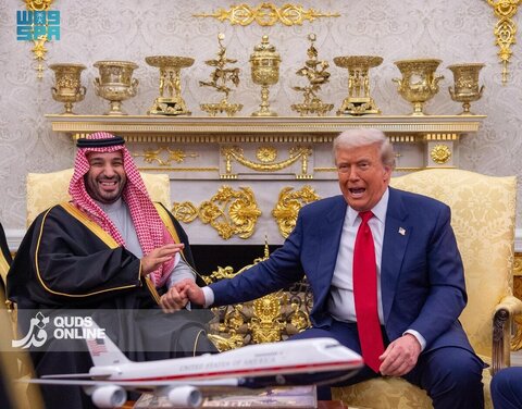 مراسم استقبال از محمد بن سلمان در کاخ سفید