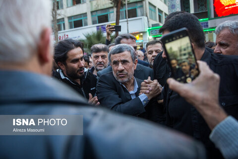 مراسم یادبود زرین احمدی‌نژاد در مسجد جامع نارمک