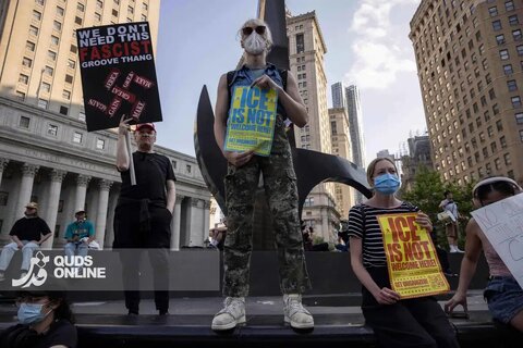 تصاویری از داخل دادگاه‌های مهاجران در آمریکا