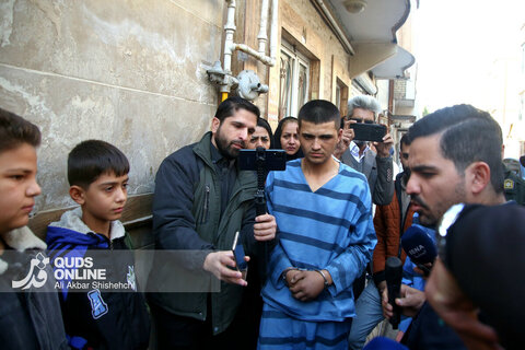 گزارش تصویری | بازسازی صحنه جرم زورگیری از 2 نوجوان مشهدی