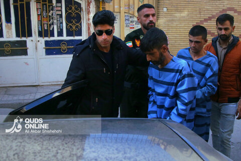 گزارش تصویری | بازسازی صحنه جرم زورگیری از 2 نوجوان مشهدی