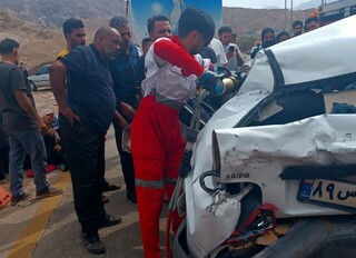 تصادف زنجیره‌ای در سبزوار یک کشته و ۲ مصدوم برجای گذاشت