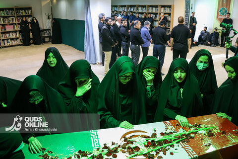 گزارش تصویری | مراسم تجدید میثاق با شهدا - موسسه فرهنگی قدس