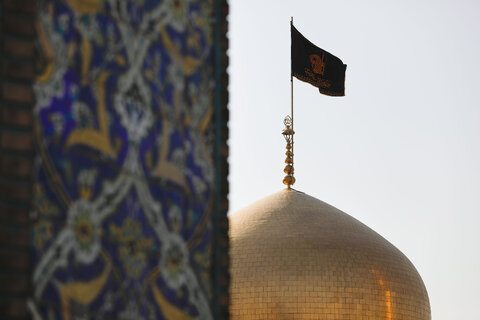 نصب کتیبه های شهادت حضرت زهرا سلام الله علیها در حرم مطهر رضوی