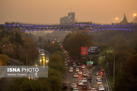 تصاویری از وضعیت خطرناک هوای تهران