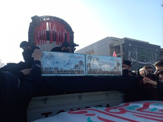 تشییع شهدای گمنام در مشهد