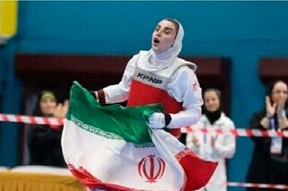 نسیبه شهبازی صاحب گردن آویز برنز شد