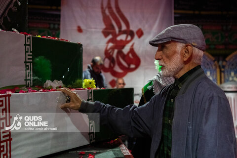 گزارش تصویری | آیین وداع با ۱۰۰ شهید گمنام