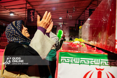 گزارش تصویری | آیین وداع با ۱۰۰ شهید گمنام