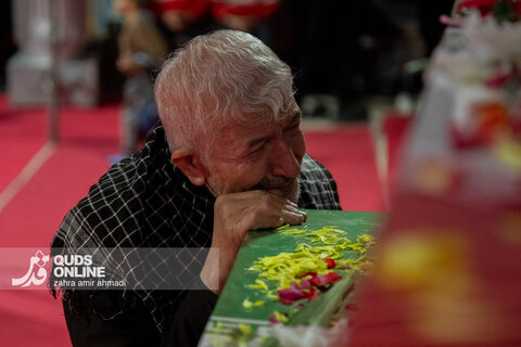 گزارش تصویری | آیین وداع با ۱۰۰ شهید گمنام