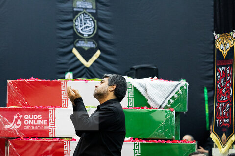 گزارش تصویری | آیین وداع با ۱۰۰ شهید گمنام