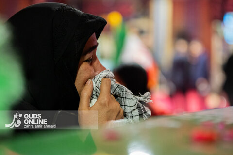 گزارش تصویری | آیین وداع با ۱۰۰ شهید گمنام