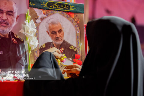 گزارش تصویری | آیین وداع با ۱۰۰ شهید گمنام