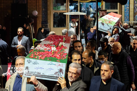 گزارش تصویری | آیین وداع با ۱۰۰ شهید گمنام