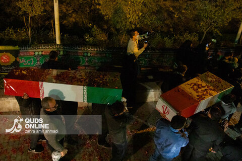 گزارش تصویری | آیین وداع با ۱۰۰ شهید گمنام