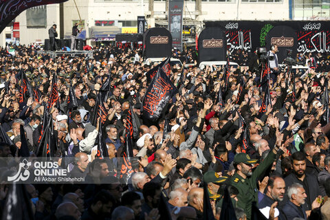 گزارش تصویری | مراسم تشییع پیکرهای مطهر 13 شهید گمنام در مشهد