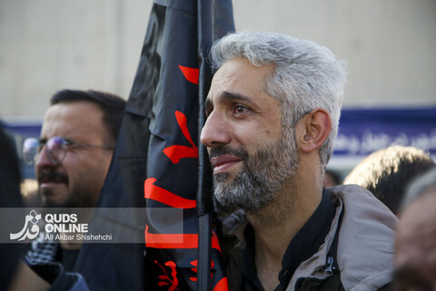 گزارش تصویری | مراسم تشییع پیکرهای مطهر 13 شهید گمنام در مشهد