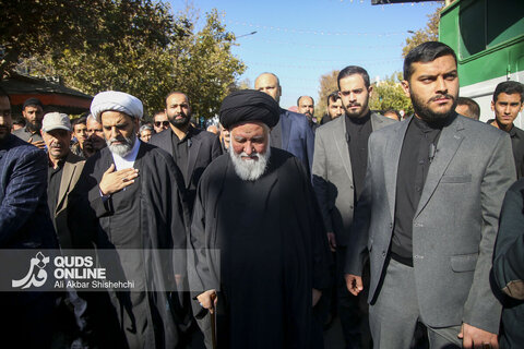 گزارش تصویری | مراسم تشییع پیکرهای مطهر 13 شهید گمنام در مشهد