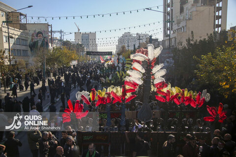 گزارش تصویری | مراسم تشییع پیکرهای مطهر 13 شهید گمنام در مشهد