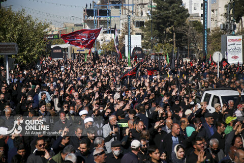 گزارش تصویری | مراسم تشییع پیکرهای مطهر 13 شهید گمنام در مشهد