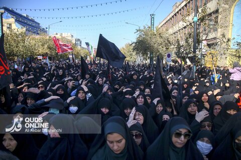 گزارش تصویری | مراسم تشییع پیکرهای مطهر 13 شهید گمنام در مشهد