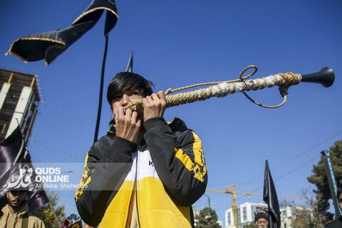 گزارش تصویری | مراسم تشییع پیکرهای مطهر 13 شهید گمنام در مشهد