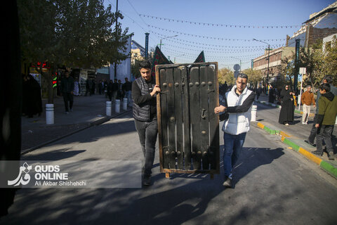 گزارش تصویری | مراسم تشییع پیکرهای مطهر 13 شهید گمنام در مشهد