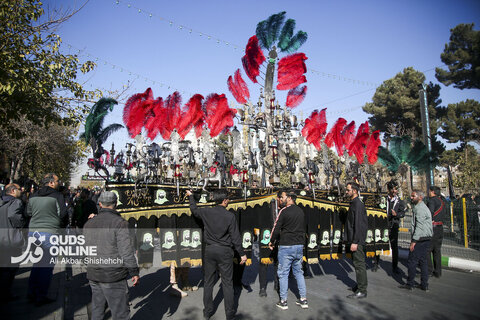 گزارش تصویری | مراسم تشییع پیکرهای مطهر 13 شهید گمنام در مشهد