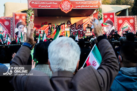 مراسم تشییع پیکرهای پاک ۱۰۰ شهید گمنام - تهران