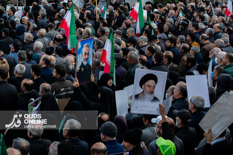 مراسم تشییع پیکرهای پاک ۱۰۰ شهید گمنام - تهران