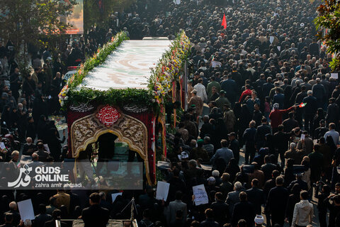 مراسم تشییع پیکرهای پاک ۱۰۰ شهید گمنام - تهران