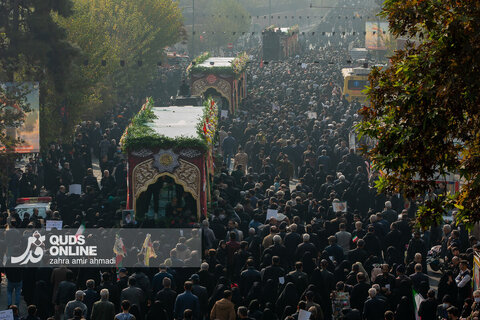 مراسم تشییع پیکرهای پاک ۱۰۰ شهید گمنام - تهران