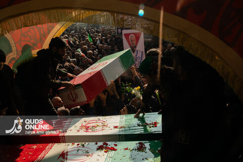 مراسم تشییع پیکرهای پاک ۱۰۰ شهید گمنام - تهران