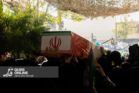 مراسم تشییع پیکرهای پاک ۱۰۰ شهید گمنام - تهران