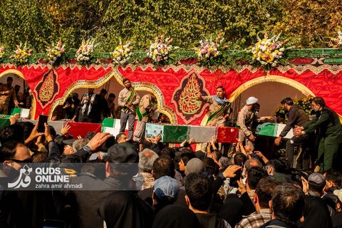 مراسم تشییع پیکرهای پاک ۱۰۰ شهید گمنام - تهران