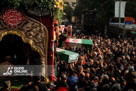 مراسم تشییع پیکرهای پاک ۱۰۰ شهید گمنام - تهران